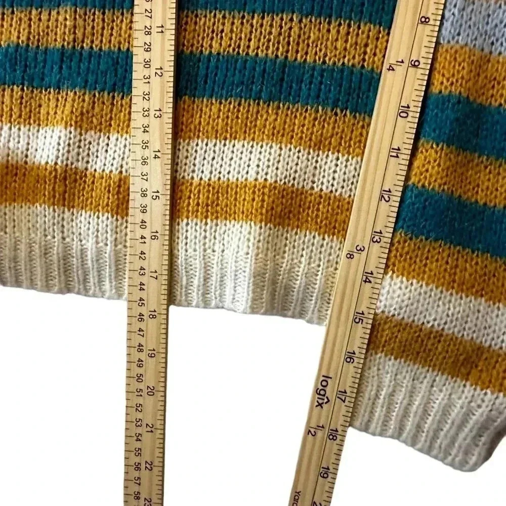 Luna Ivy striped sweater women's size M/L multi-colored - Picture 10 of 11